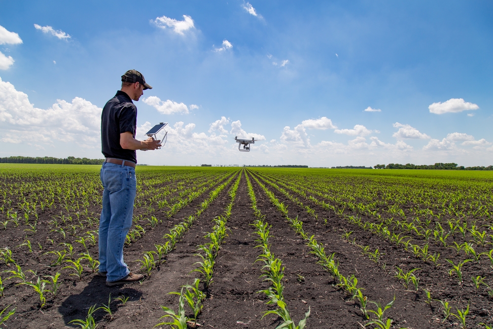 Farming robots in the agricultural and crop production industry.