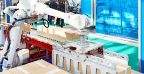 Palletizing robot to automate stacking of goods on pallets