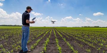 Farming robots in the agricultural and crop production industry.