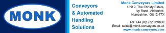 Monk Conveyors Ltd  is a robot supplier in Aldershot, United Kingdom