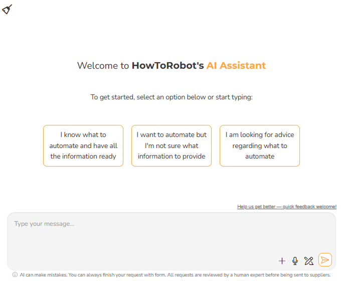 AI start project view