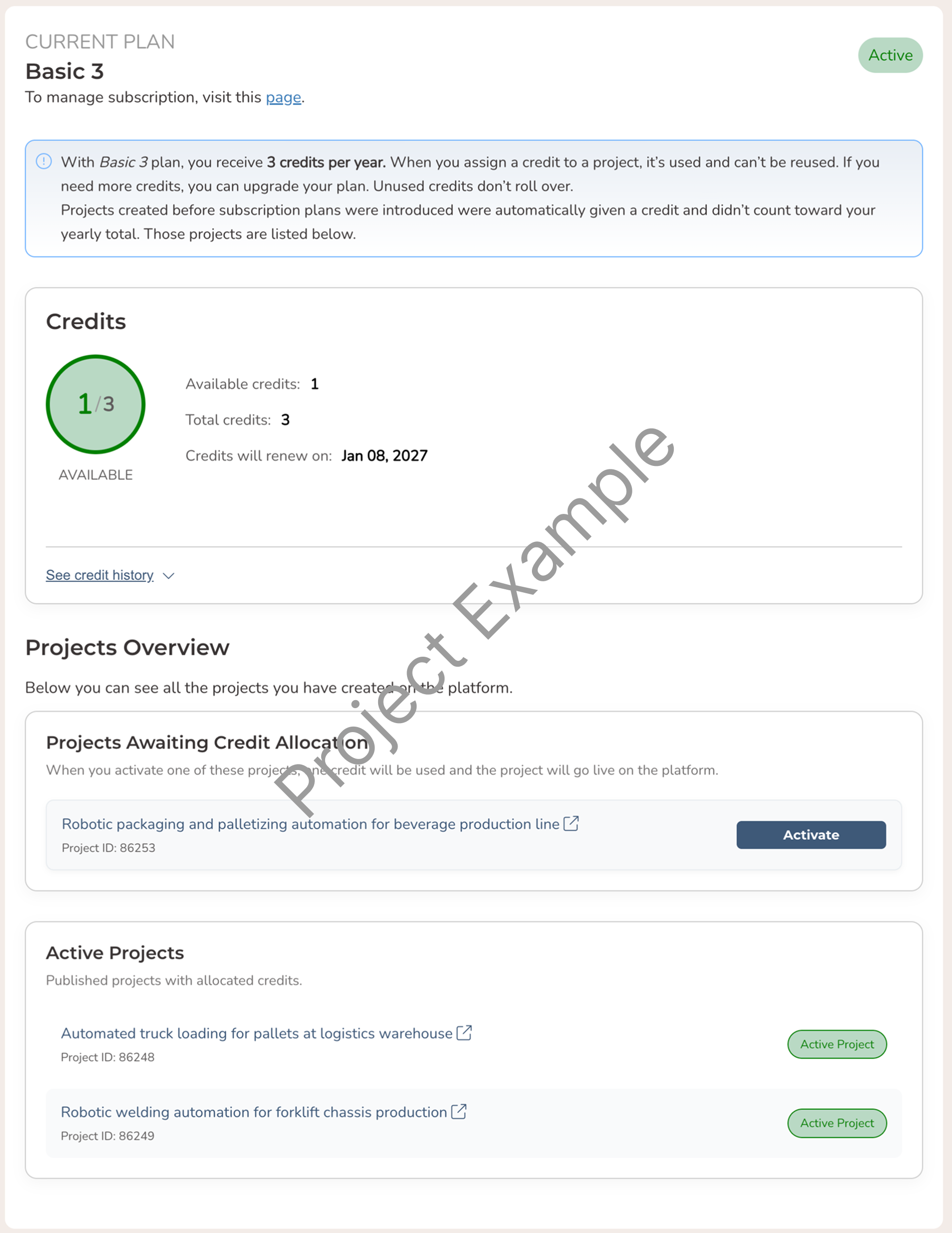 Allocate credit example thumbnail