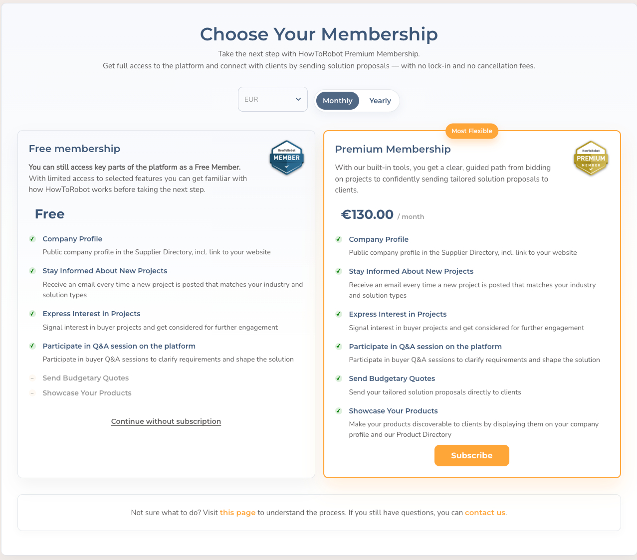 Supplier subscription plans thumbnail