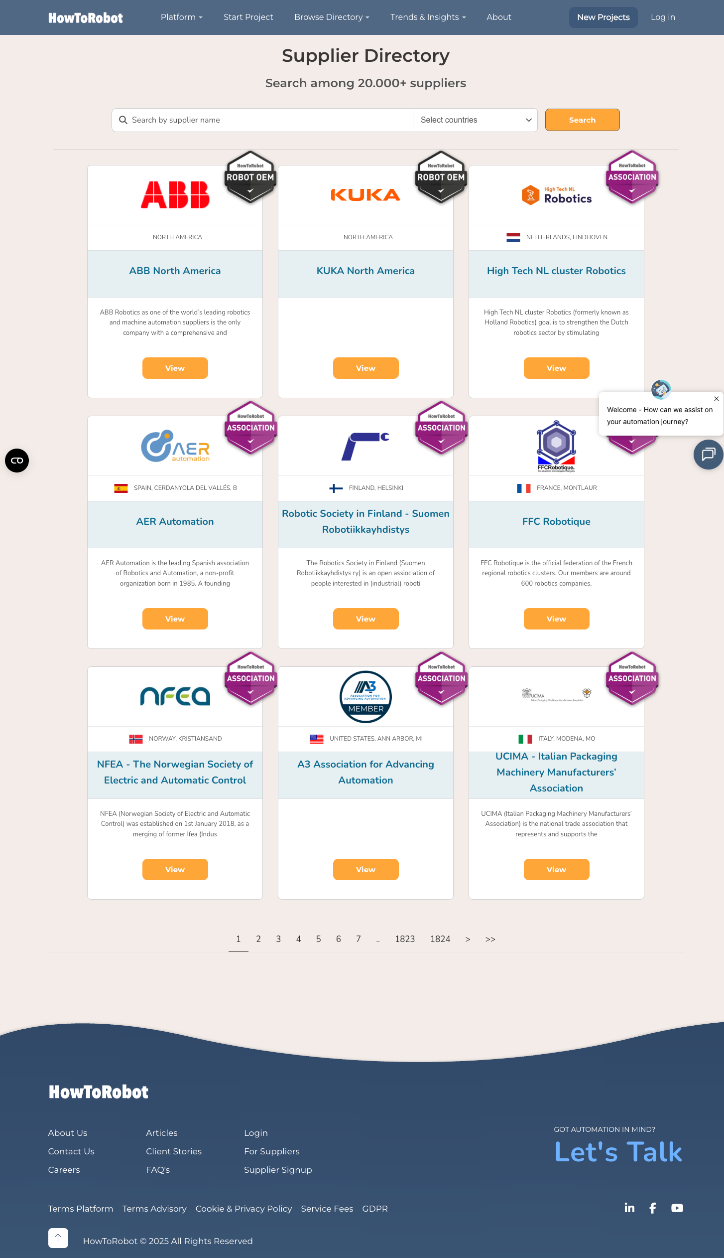 Supplier directory example thumbnail