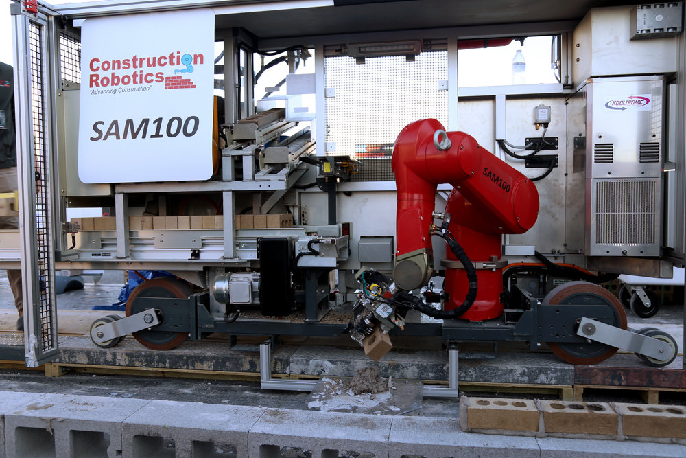 bricklaying robot